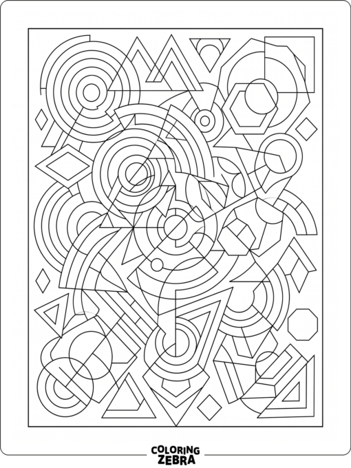 Un diseño abstracto formado por formas geométricas superpuestas