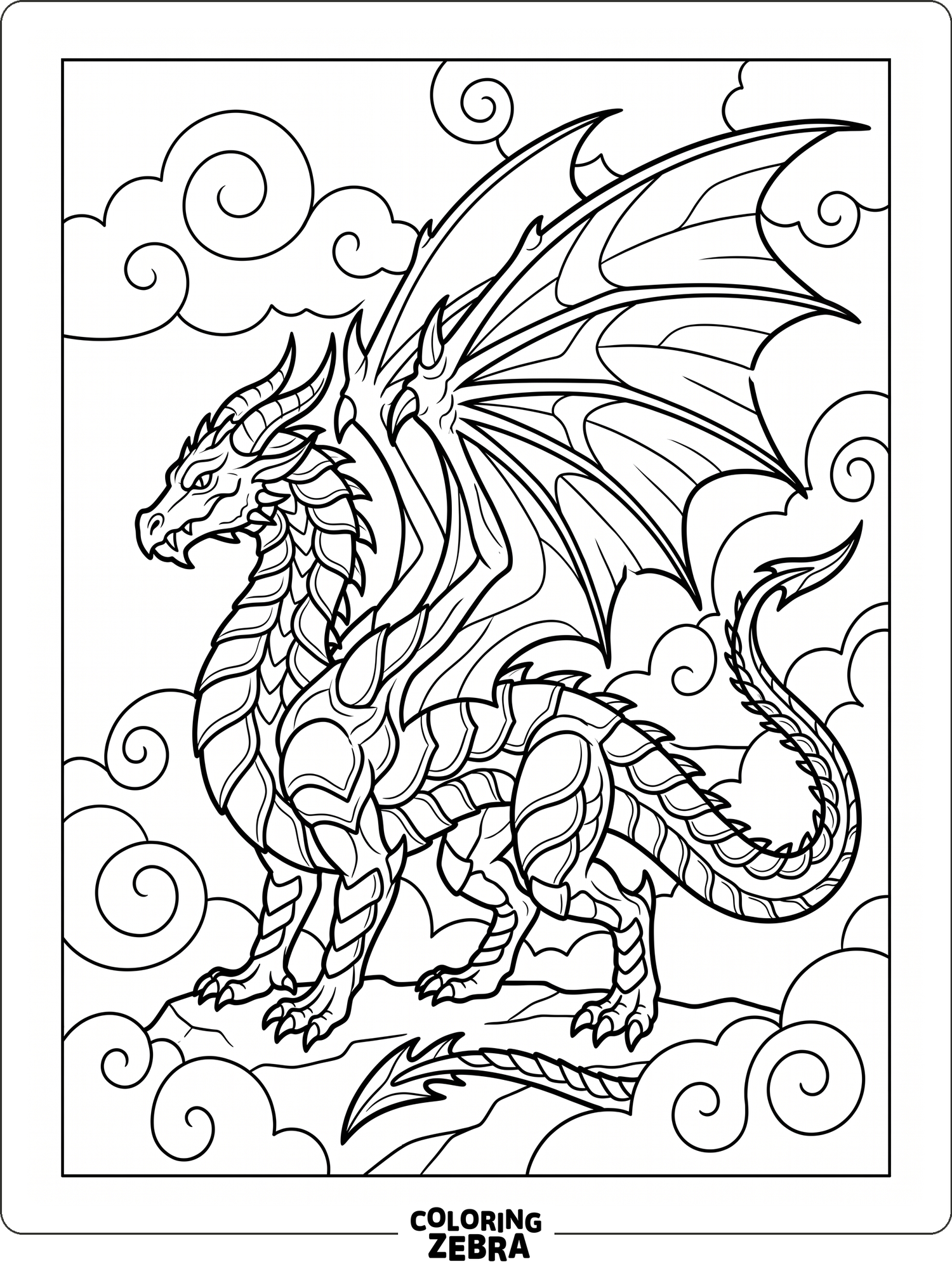 73 Free Dragon Coloring Pages - Printable PDF Sheets