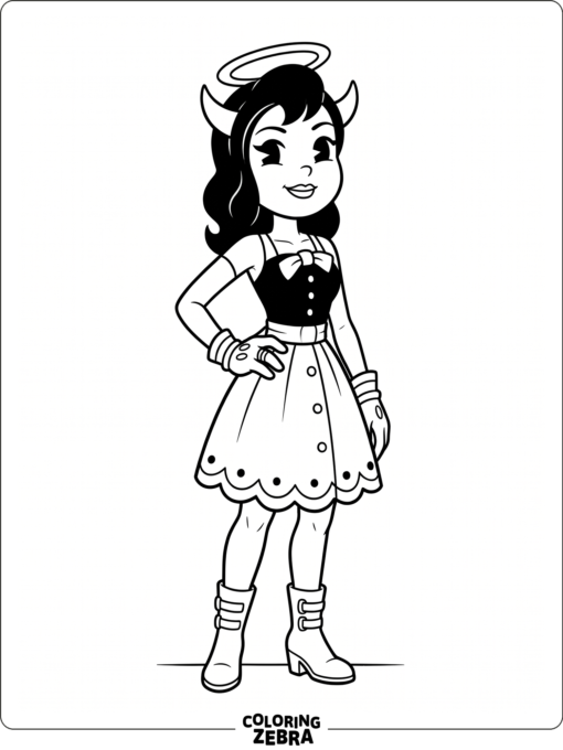 Alice Angel standing in a graceful pose