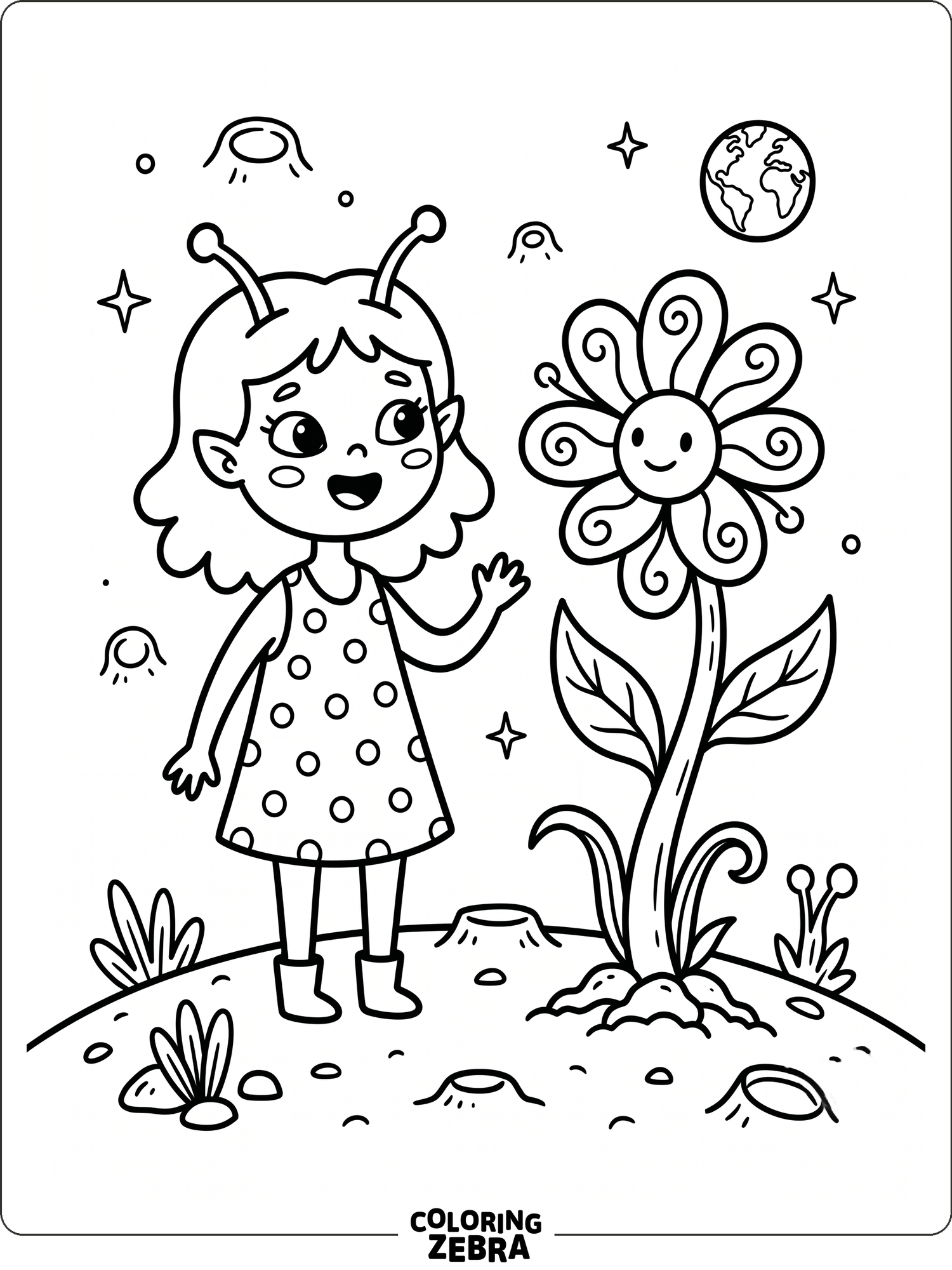 60 Free Alien Coloring Pages - Printable PDF Sheets