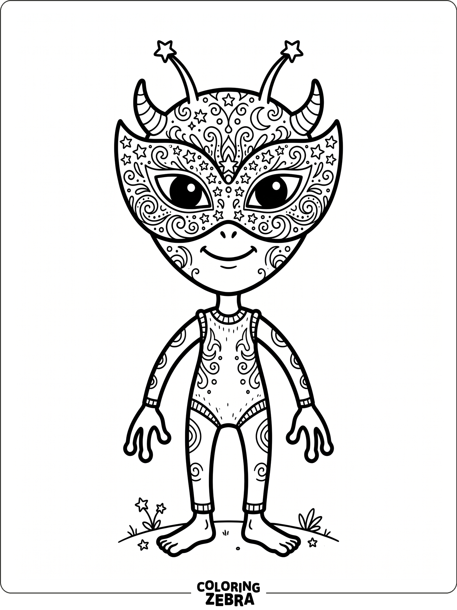 60 Free Alien Coloring Pages - Printable PDF Sheets