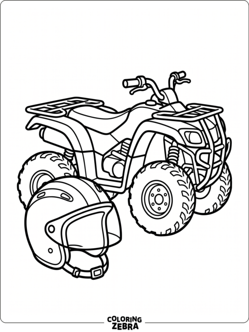 ATV Safety Helmet Outline