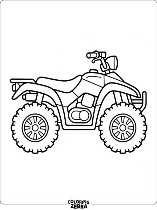 Side View ATV Outline