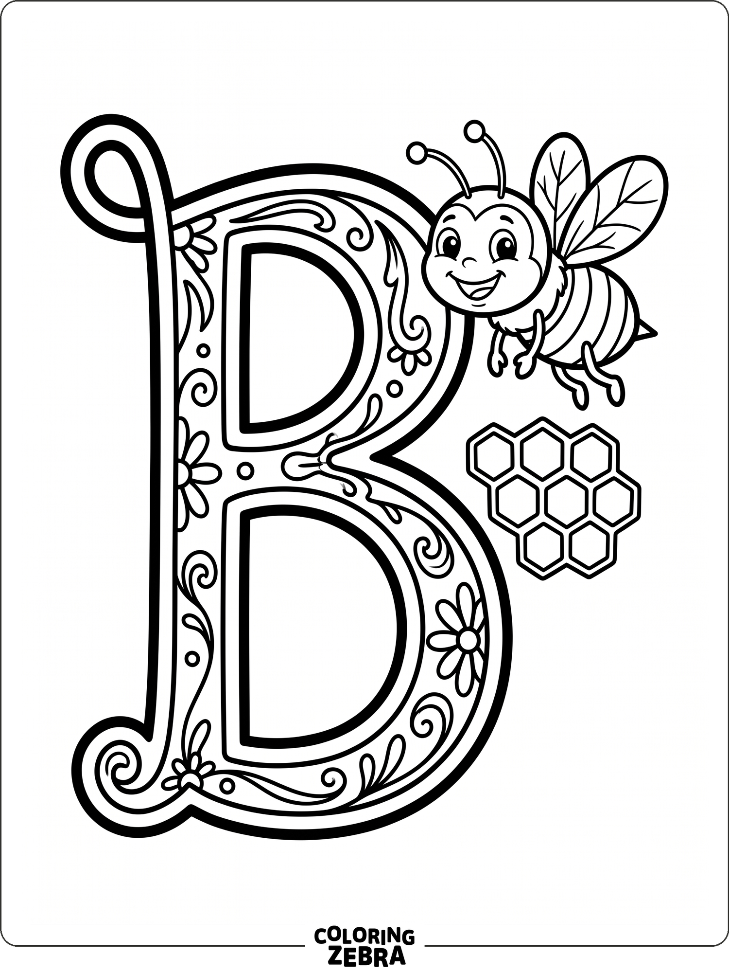 40 Free Bee Coloring Pages - Printable PDF Sheets