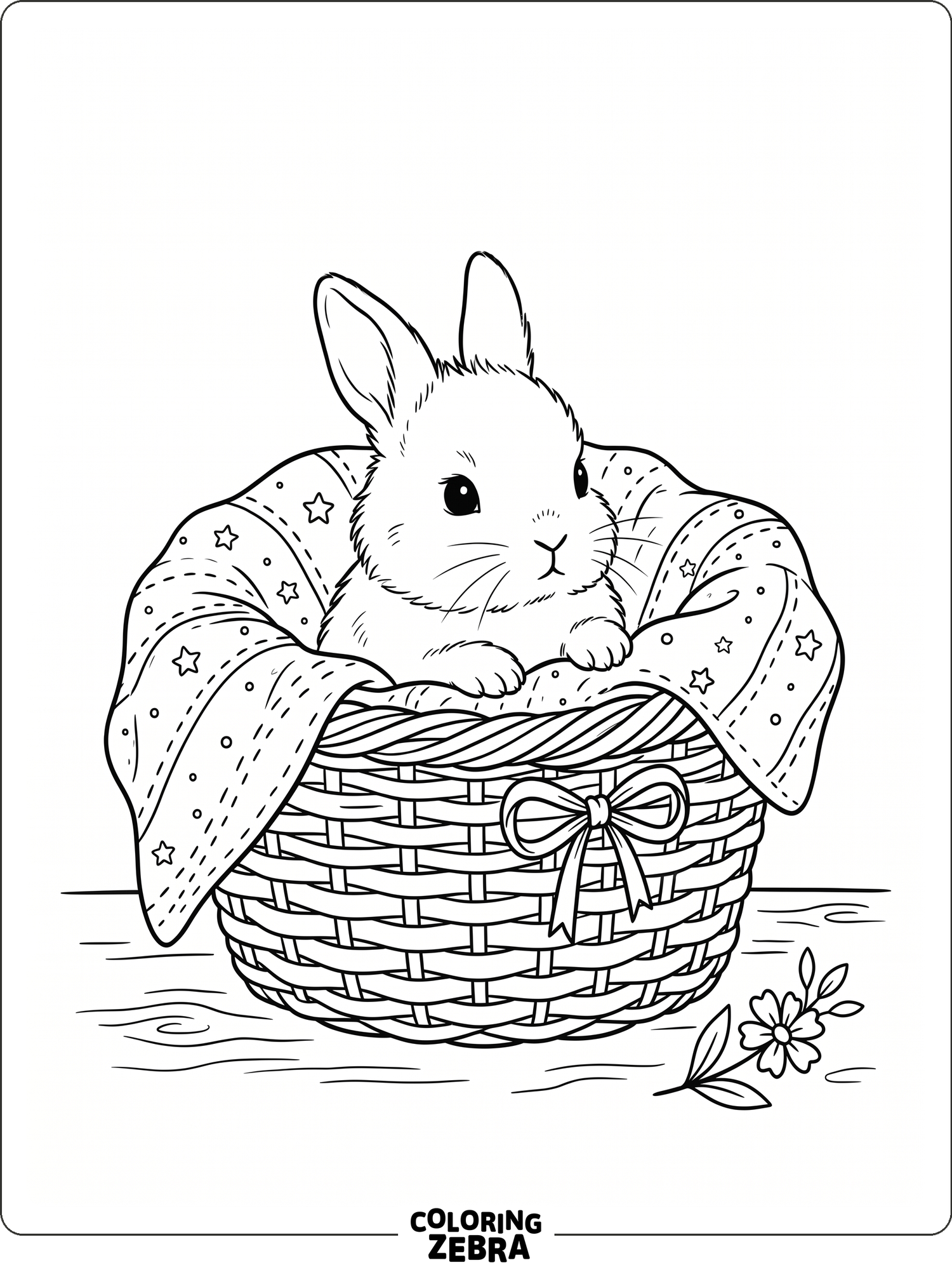 Baby Rabbit Printable Clouring In 43 Free Rabbit Coloring Pages - Printable PDF Sheets