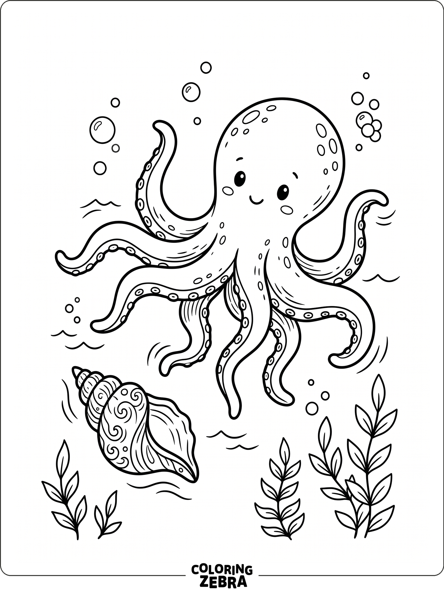 37 Free Octopus Coloring Pages - Printable PDF Sheets