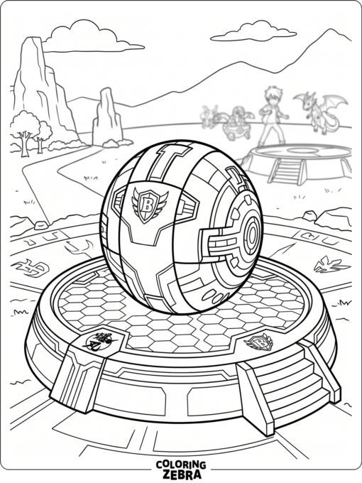 Bakugan Battle Planet arena with a core ball