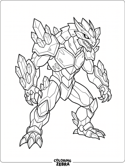 Bakugan Geogan with crystal armor