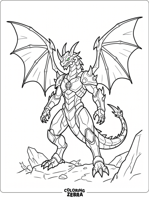 Neo Dragonoid with wings spread