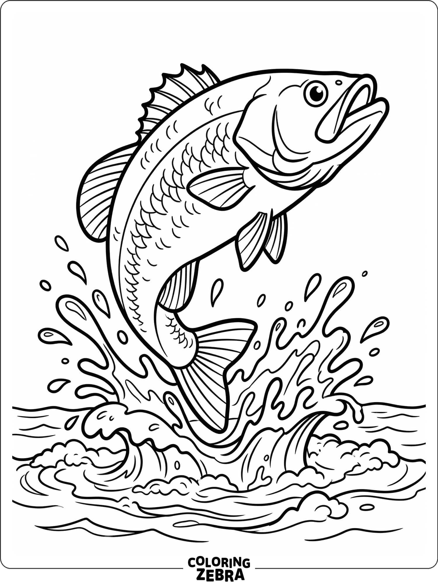 30 Free Bass Coloring Pages - Printable PDF Sheets