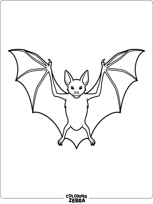 A bat outline with open wings and a blank center