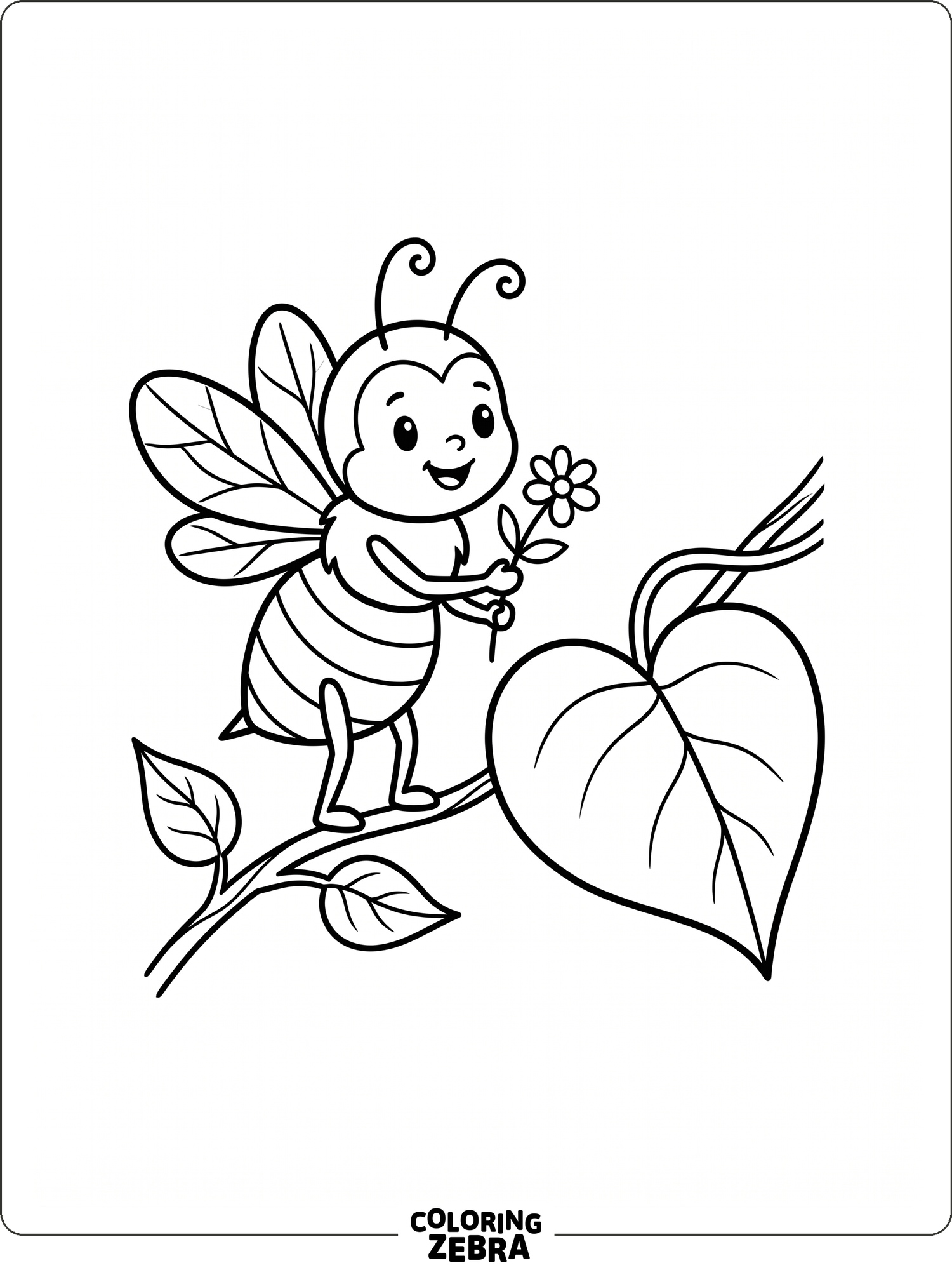 40 Free Bee Coloring Pages - Printable PDF Sheets