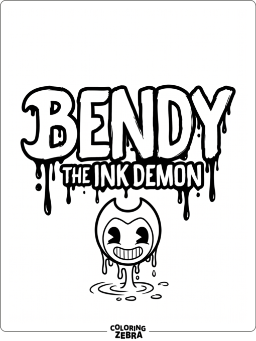 Bendy logo with dripping ink