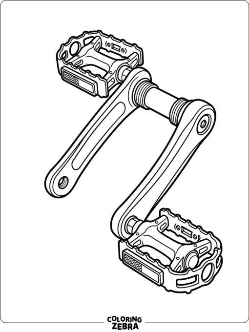 A pair of bicycle pedals with crank arms
