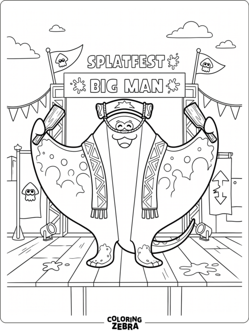 Big Man in a cheerful stage pose