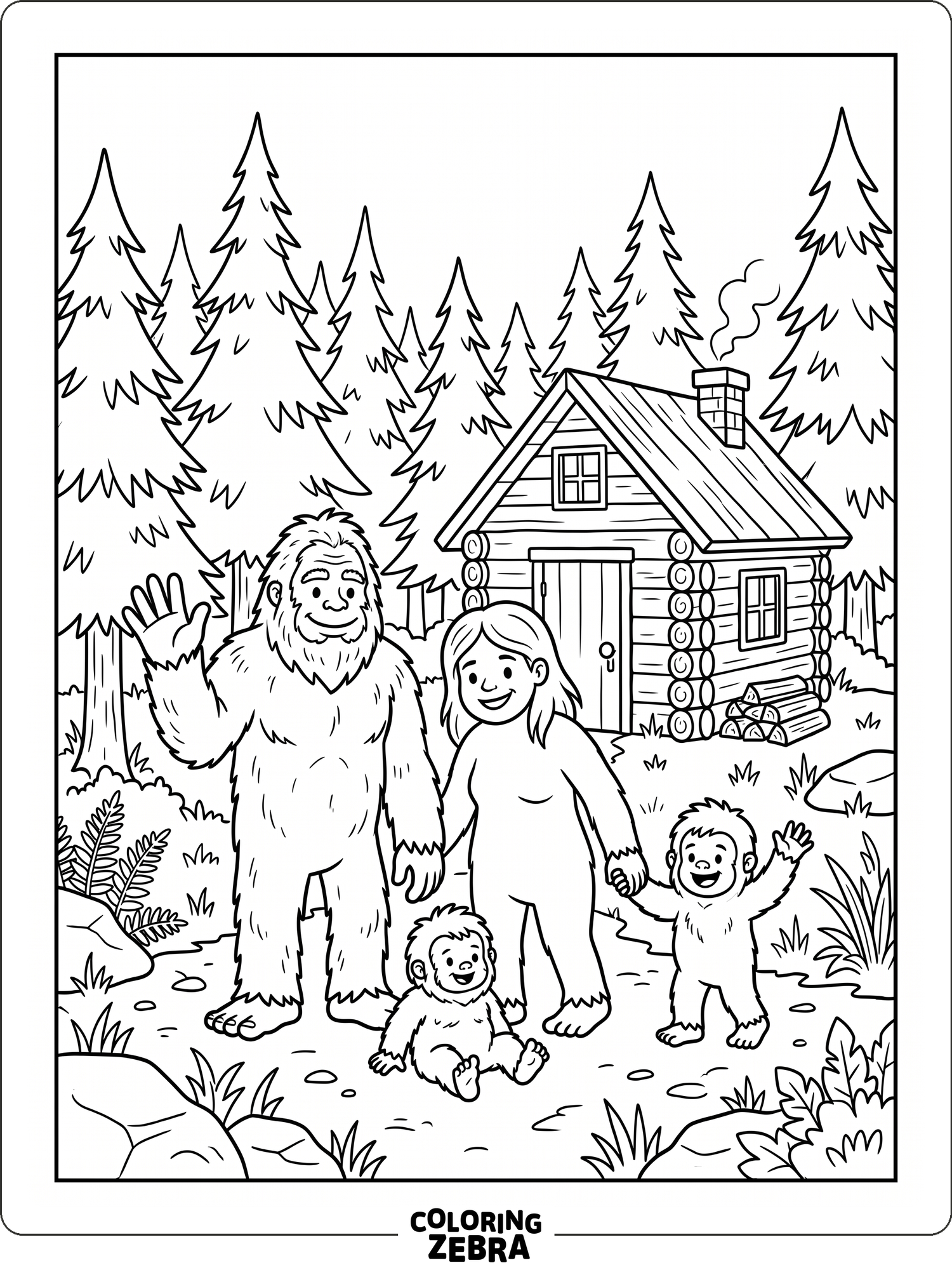 35 Free Bigfoot Coloring Pages - Printable PDF Sheets