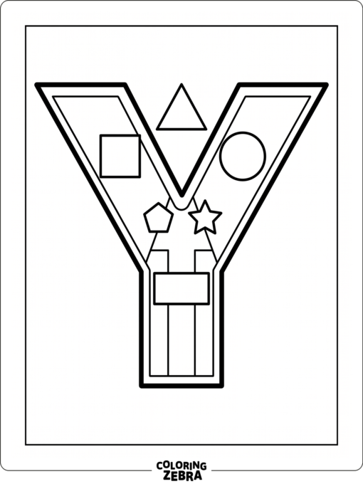 A thick block Y with geometric shapes