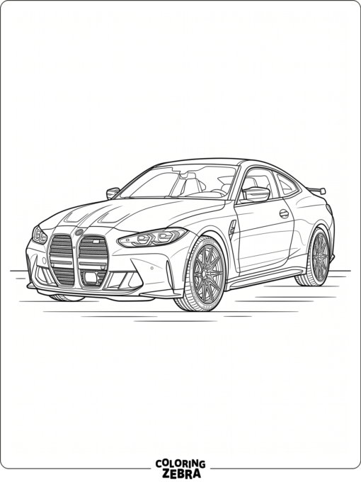 A BMW coupe with sharp lines and a low roof