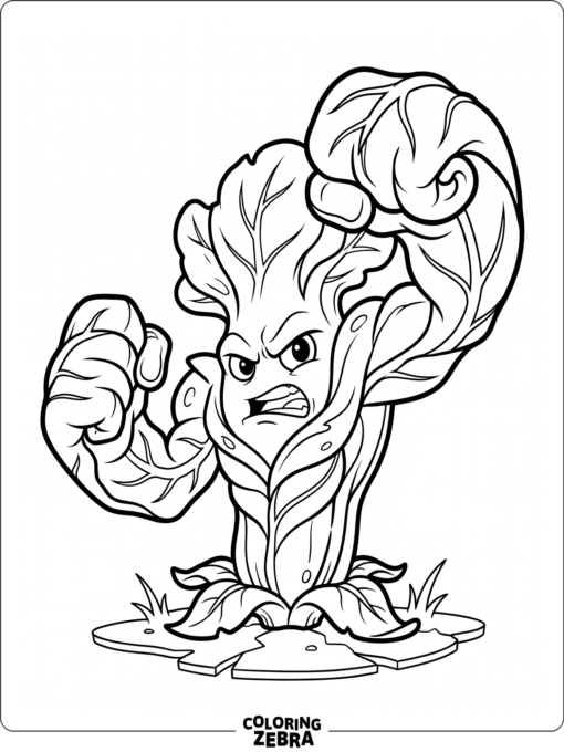 Bonk Choy strikes a strong pose with leafy fists raised