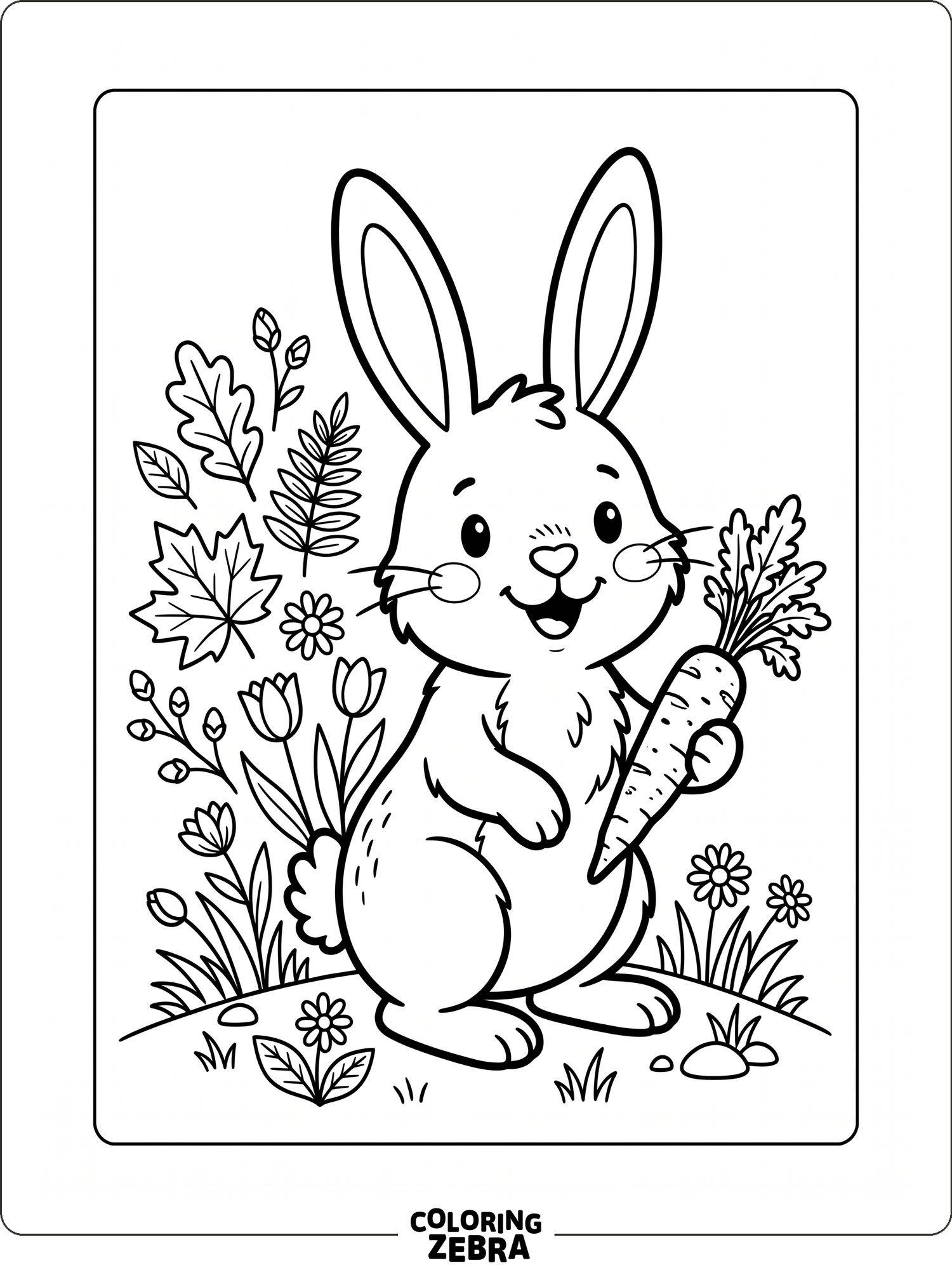 Printable Colored Rabbit 43 Free Rabbit Coloring Pages - Printable PDF Sheets