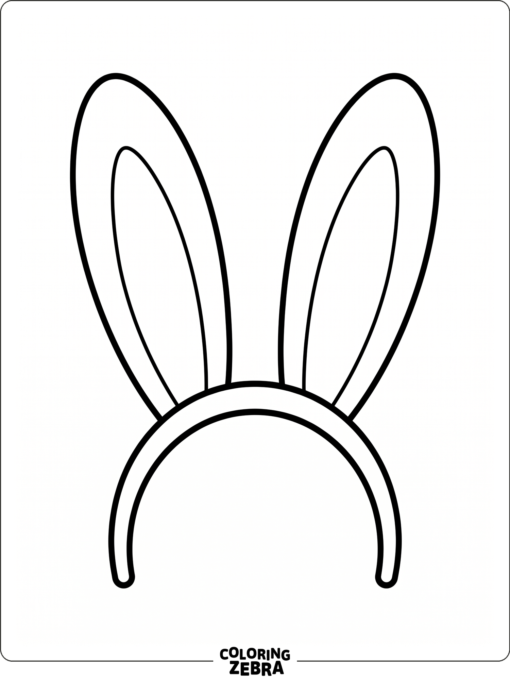 A pair of bunny ears on a headband