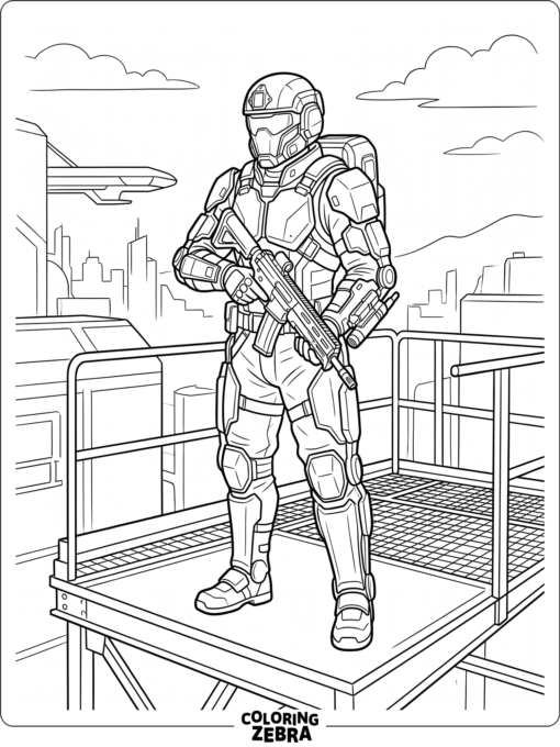 Advanced Warfare soldier in an exo suit