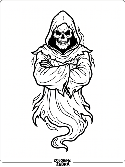 masked Ghost standing in a hood