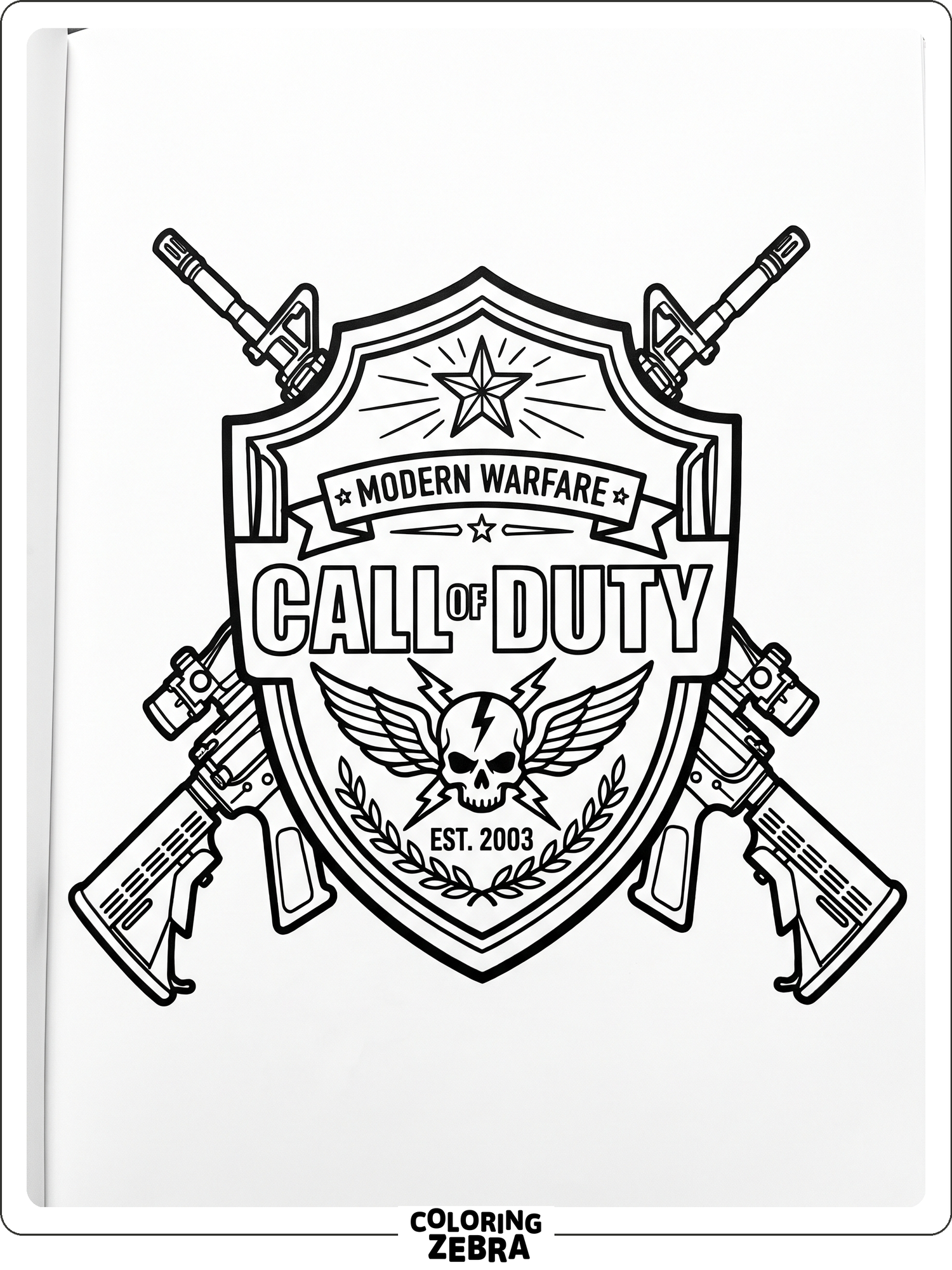 41 Free Call Of Duty Coloring Pages - Printable PDF Sheets