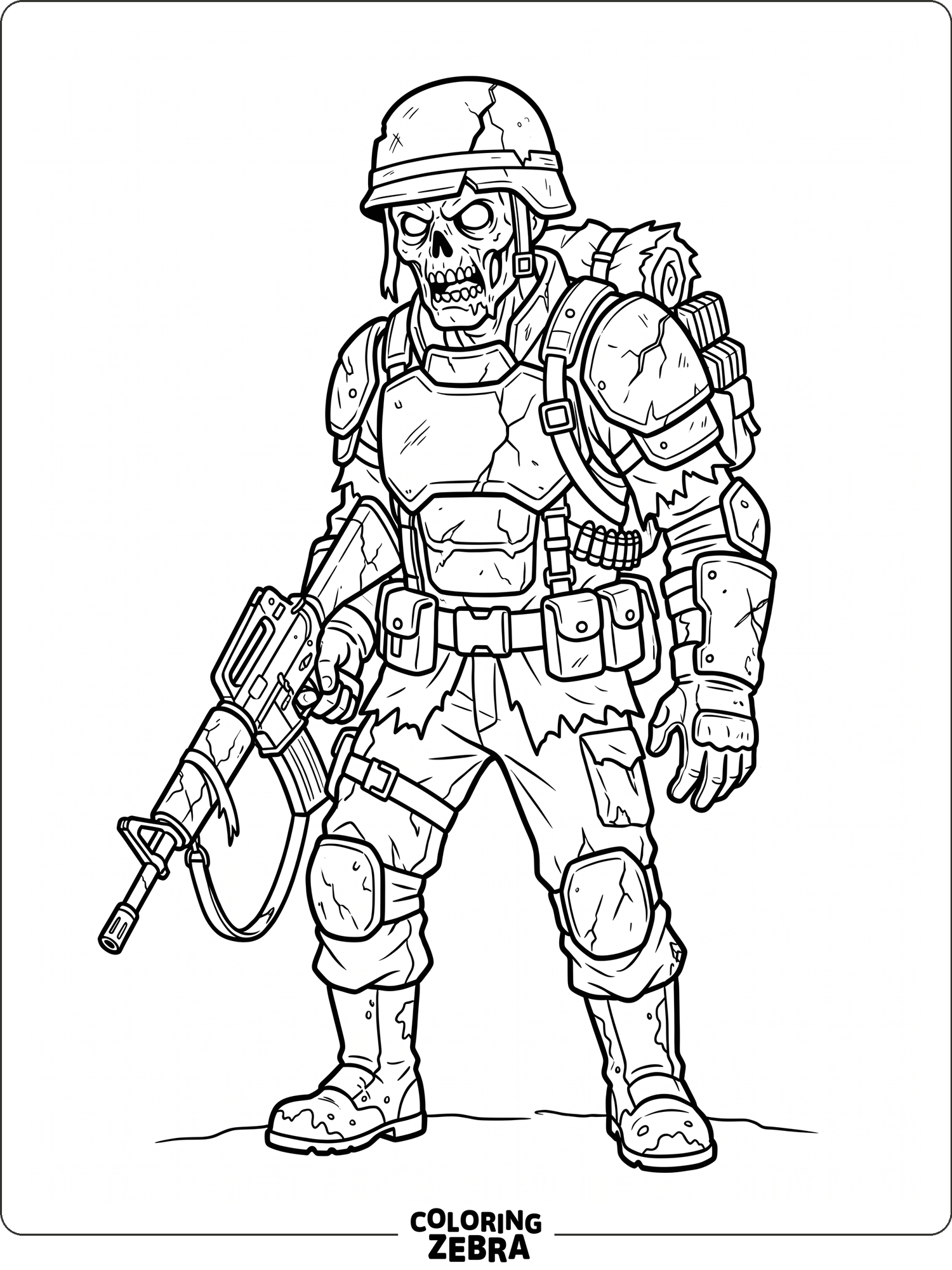Cod Zombies Printable 56 Free Zombie Coloring Pages - Printable PDF Sheets