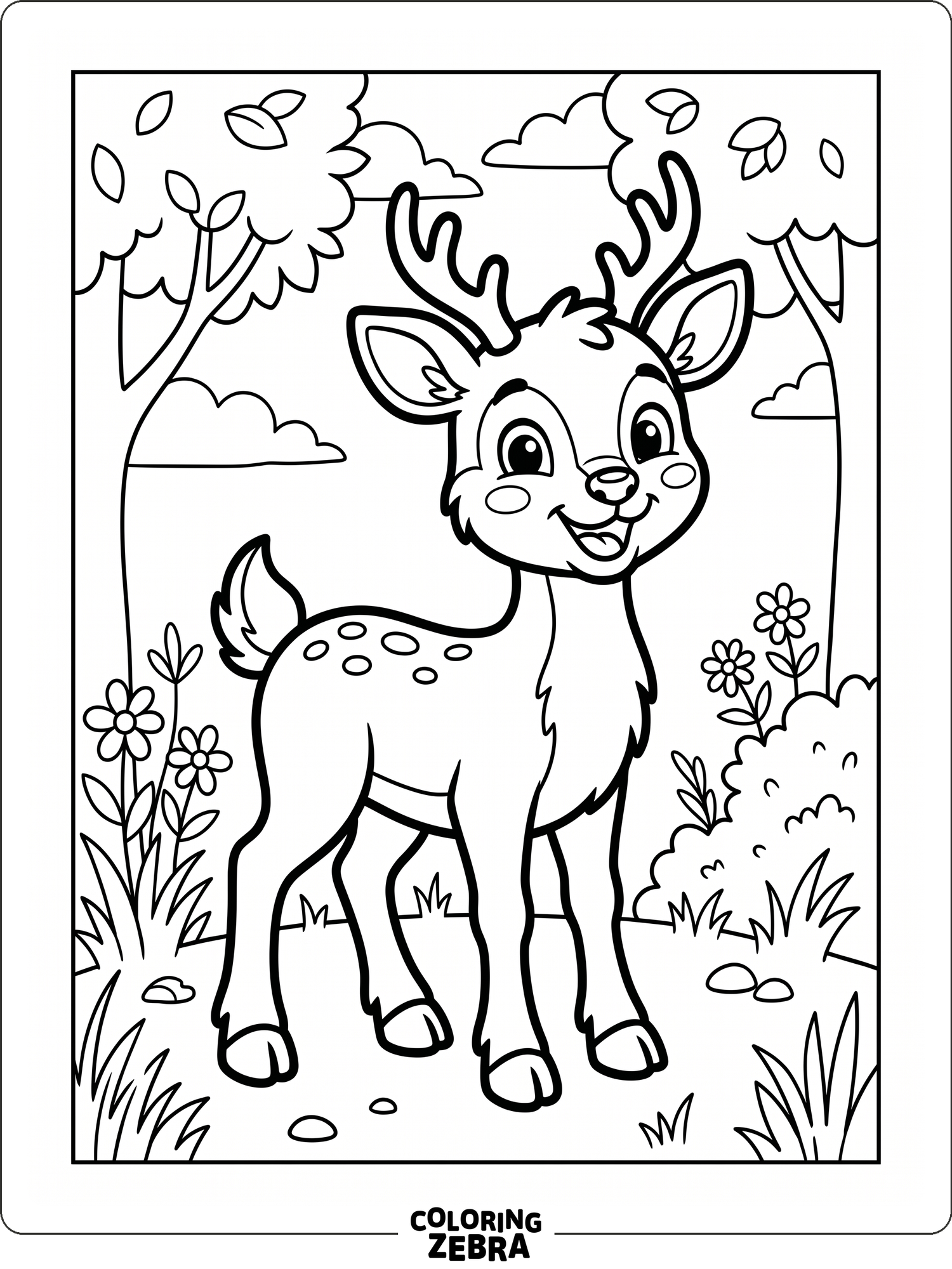 49 Free Deer Coloring Pages - Printable PDF Sheets