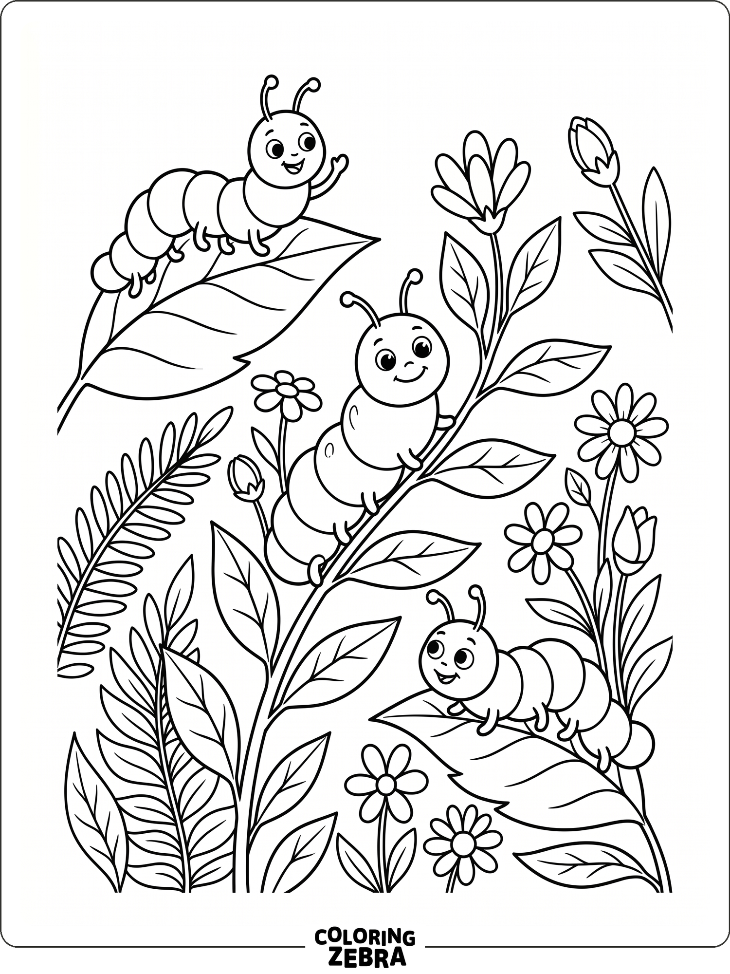 40 Free Caterpillar Coloring Pages - Printable PDF Sheets