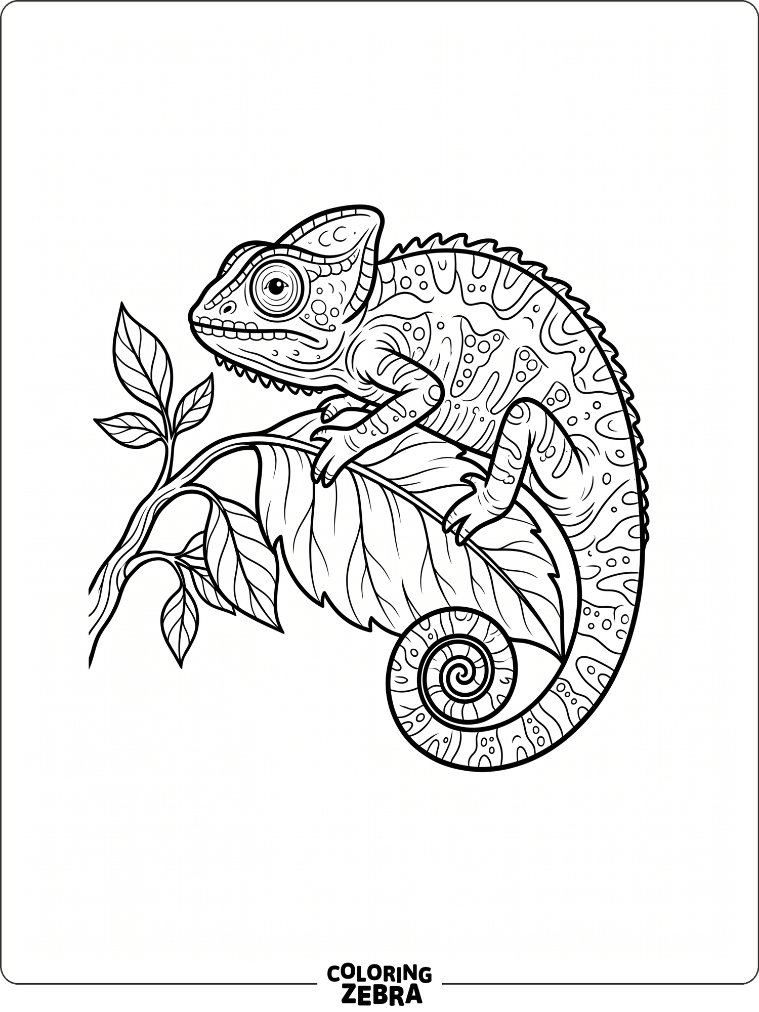 23 Free Chameleon Coloring Pages - Printable PDF Sheets