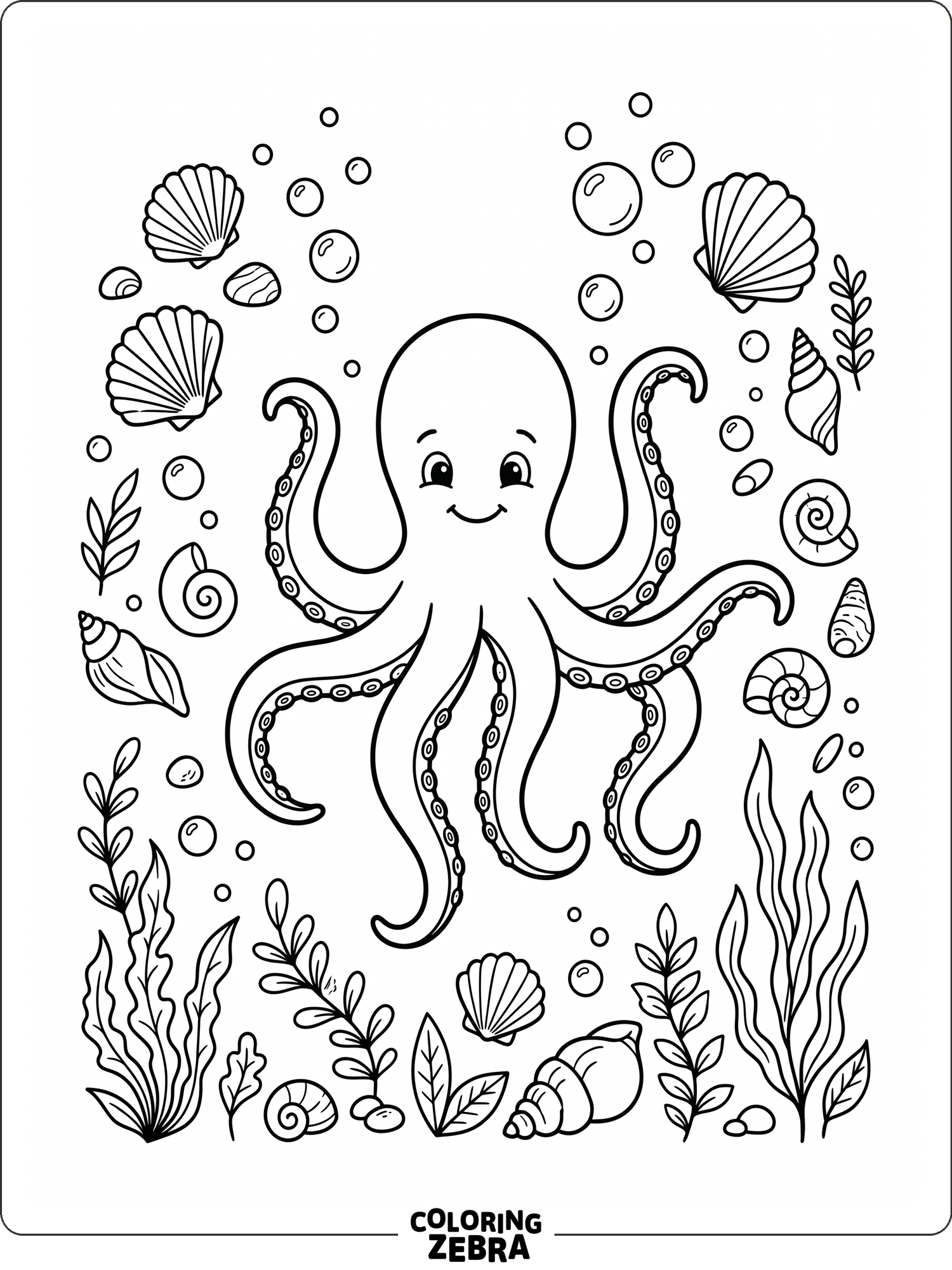 37 Free Octopus Coloring Pages - Printable PDF Sheets