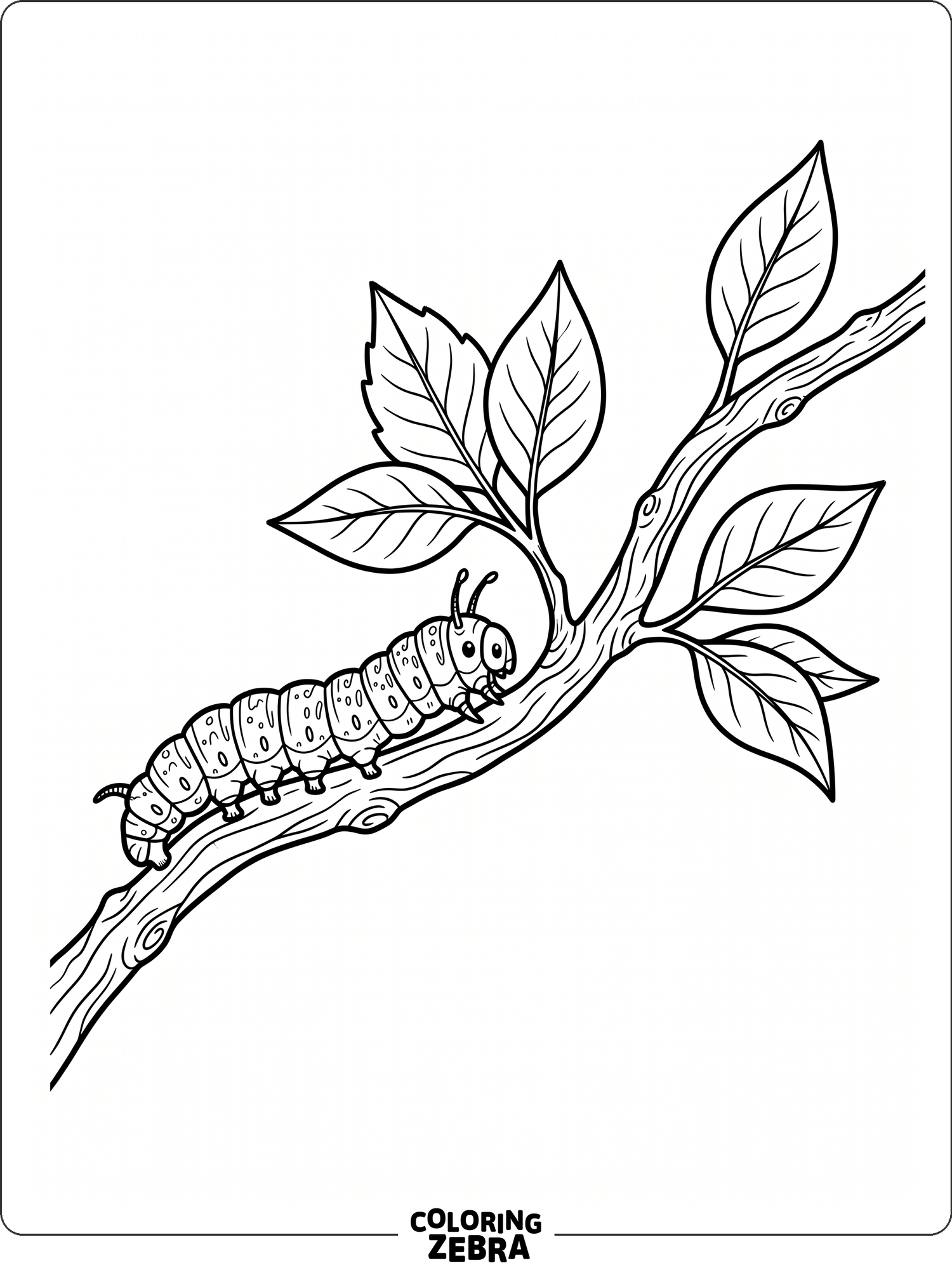 40 Free Caterpillar Coloring Pages - Printable PDF Sheets