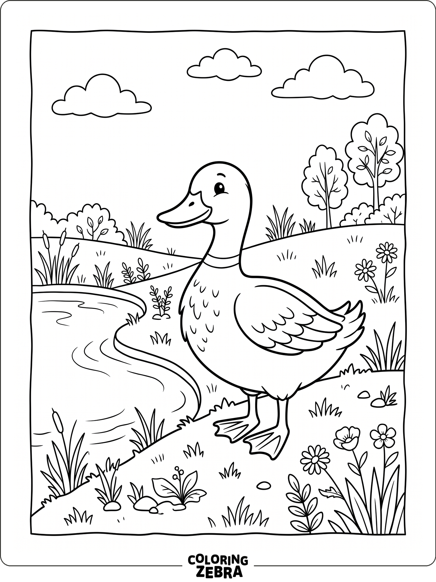 38 Free Duck Coloring Pages - Printable PDF Sheets