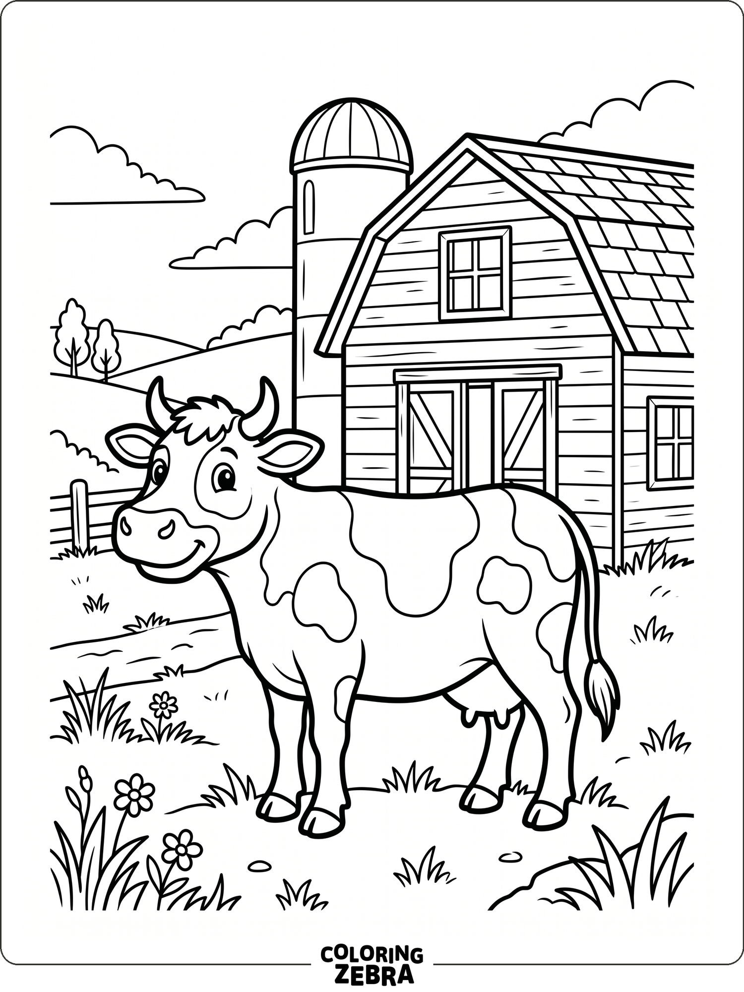 41 Free Cow Coloring Pages - Printable PDF Sheets