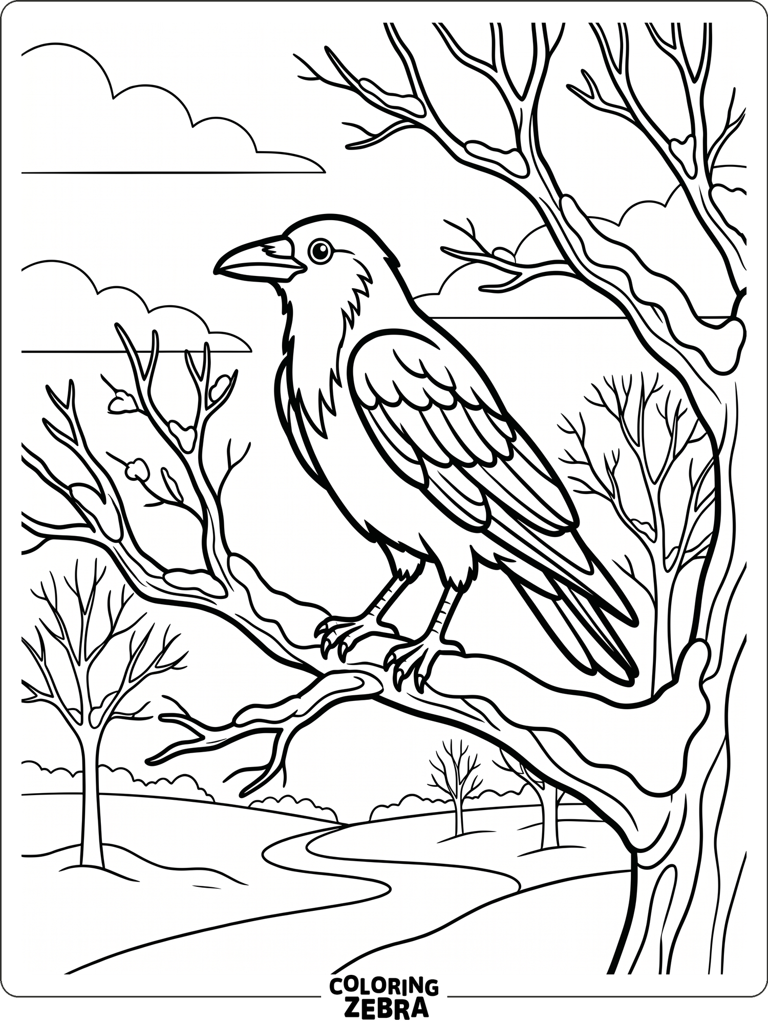Crow Coloring Pags 29 Free Crow Coloring Pages - Printable PDF Sheets