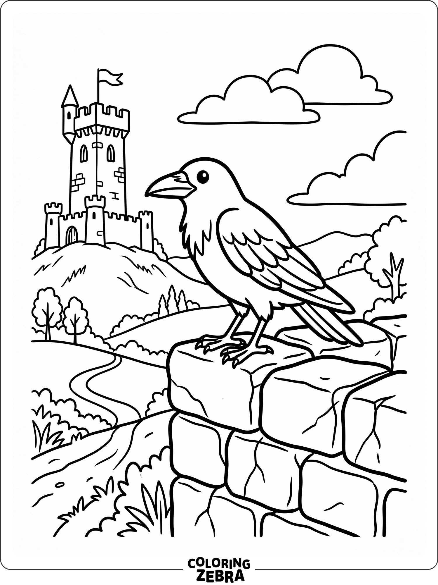 Crow Coloring Pags 29 Free Crow Coloring Pages - Printable PDF Sheets