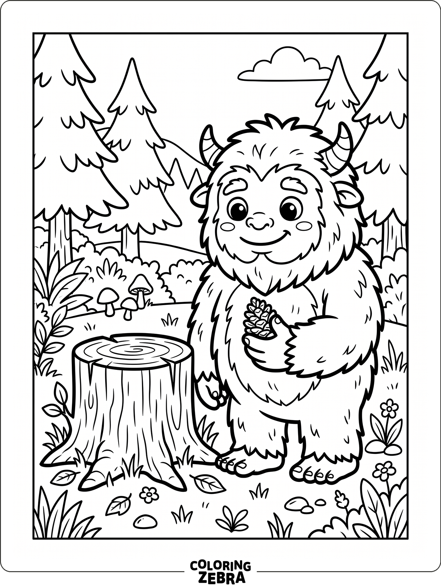 35 Free Bigfoot Coloring Pages - Printable PDF Sheets