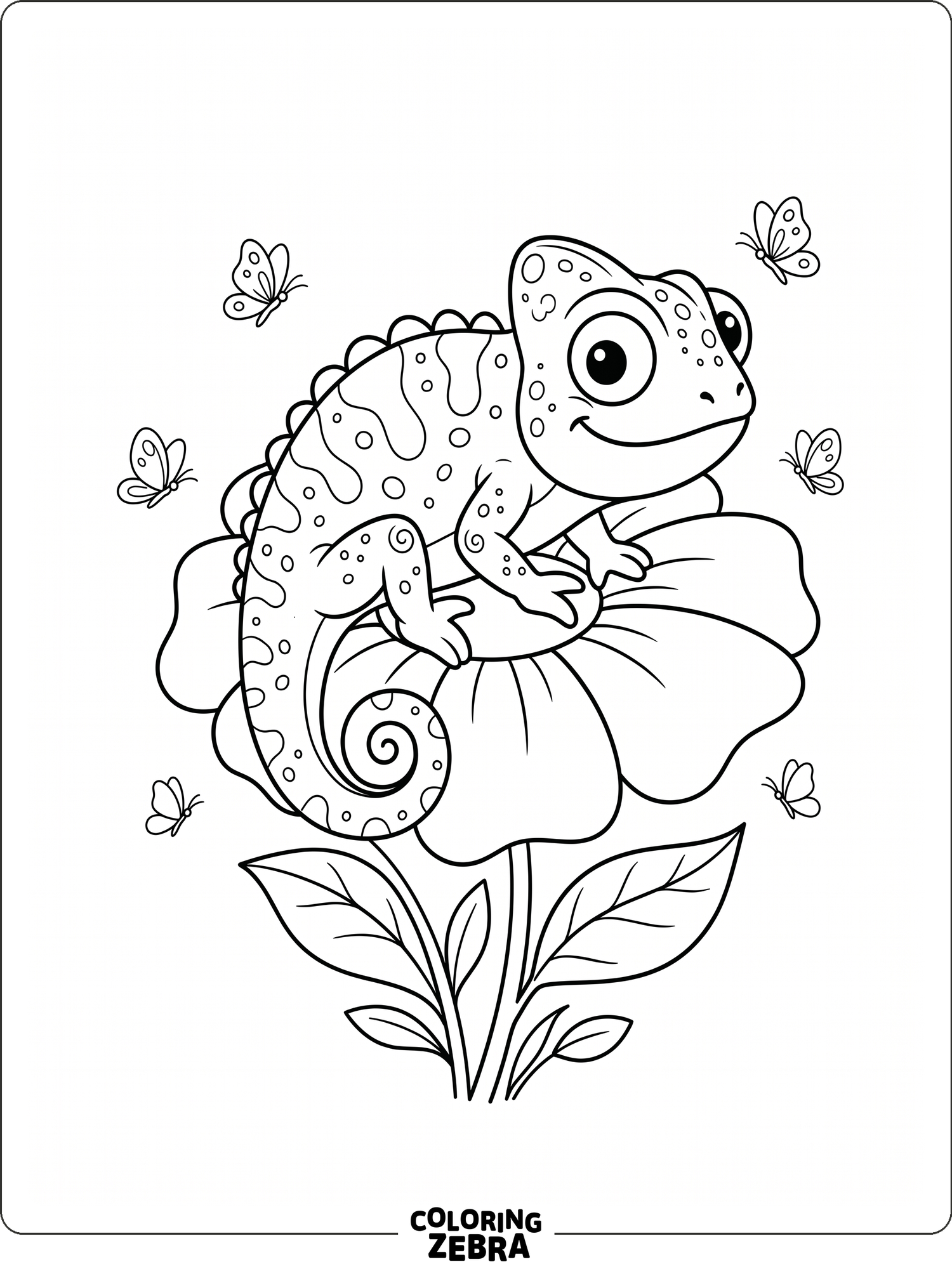 23 Free Chameleon Coloring Pages - Printable PDF Sheets