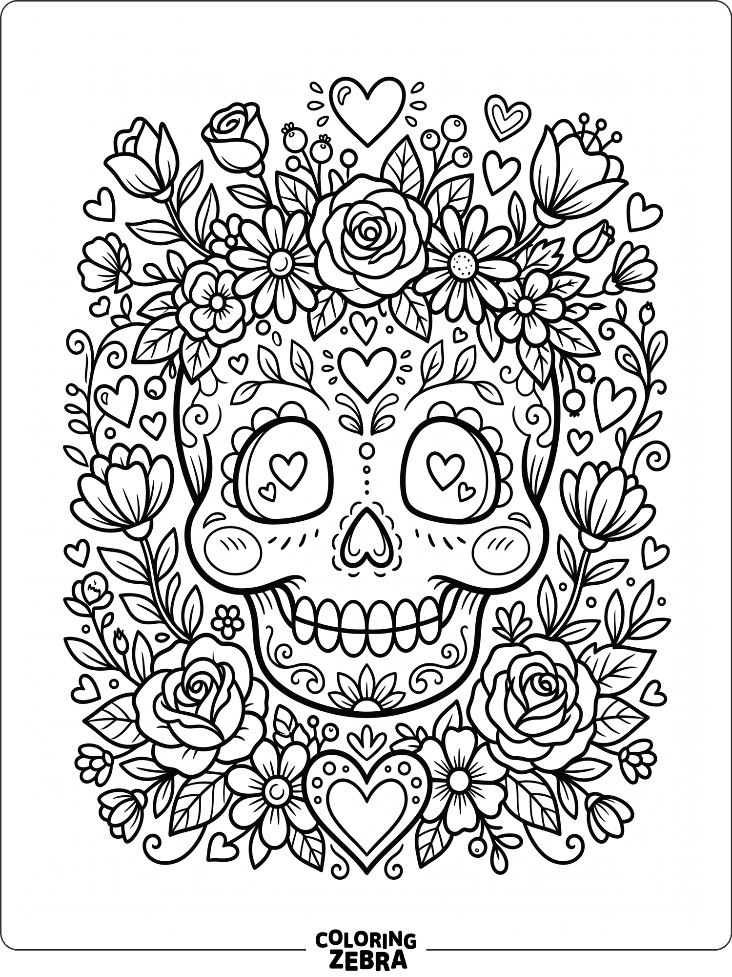 53 Coloriages Du Día De Los Muertos Gratuits à Imprimer
