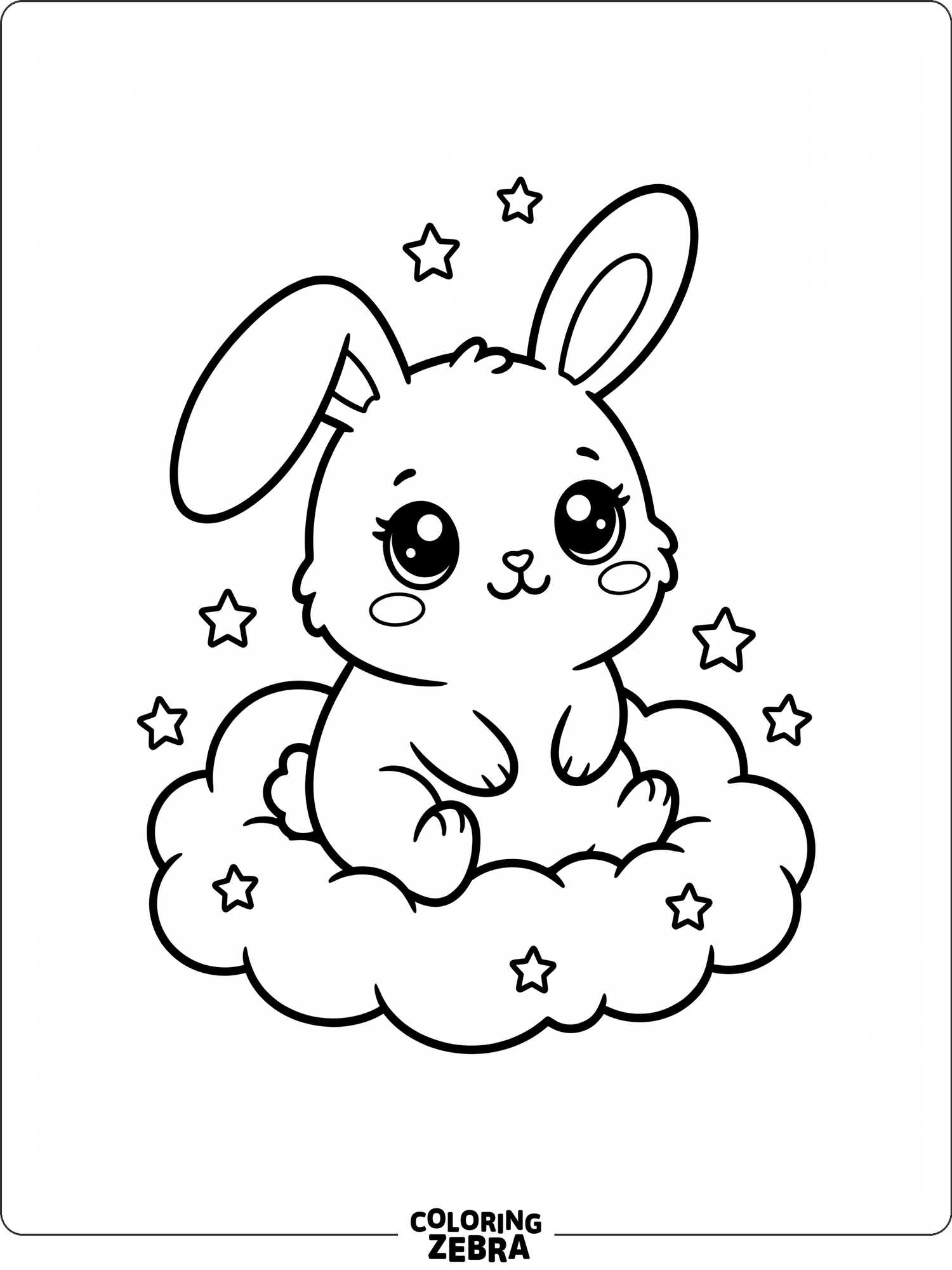 Cute Rabbit Rumi Colouring 43 Free Rabbit Coloring Pages - Printable PDF Sheets