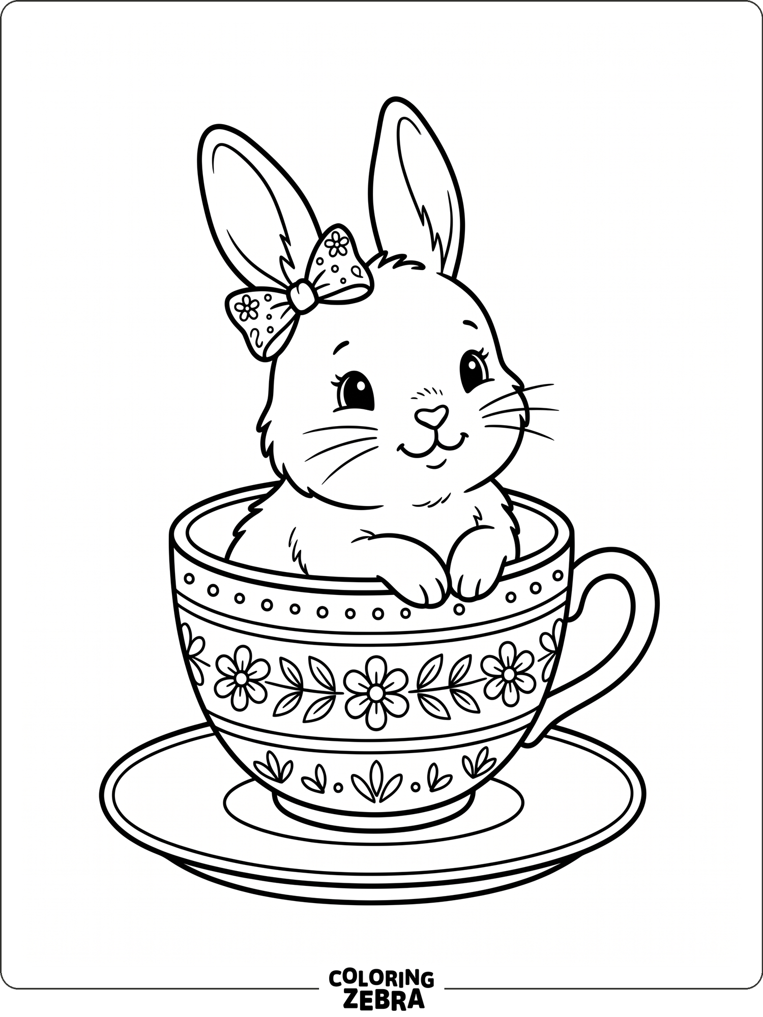 Cute Rabbit To Color In 43 Free Rabbit Coloring Pages - Printable PDF Sheets