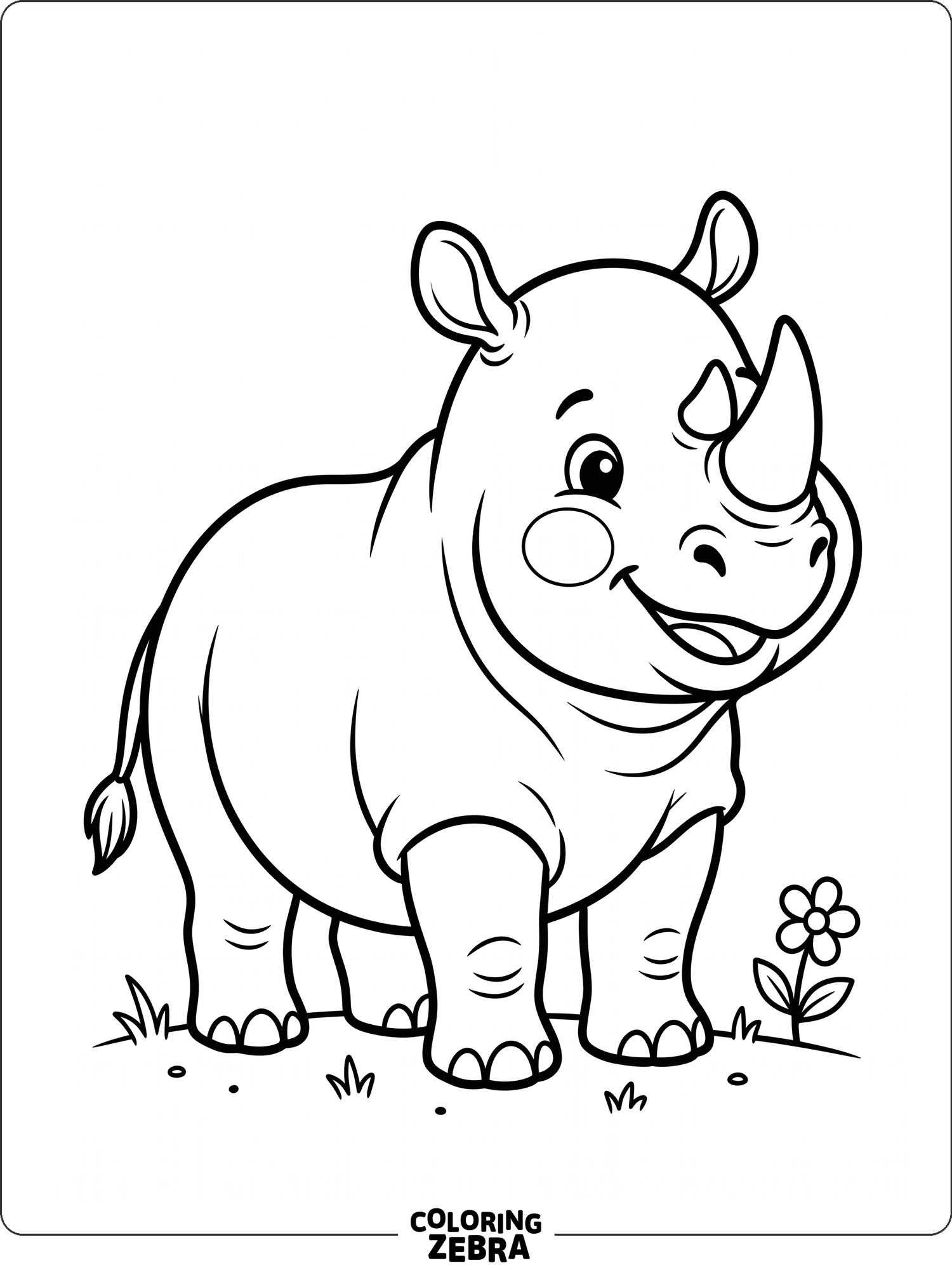 25 Free Rhino Coloring Pages - Printable PDF Sheets