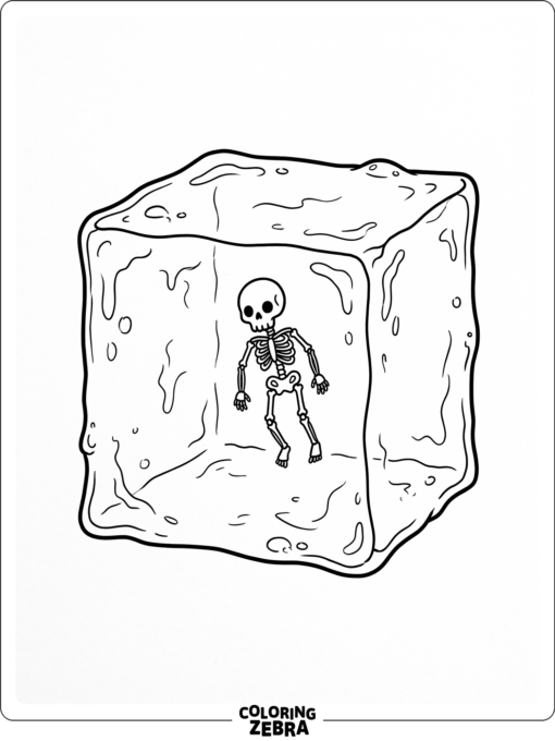 Gelatinous cube with a skeleton inside