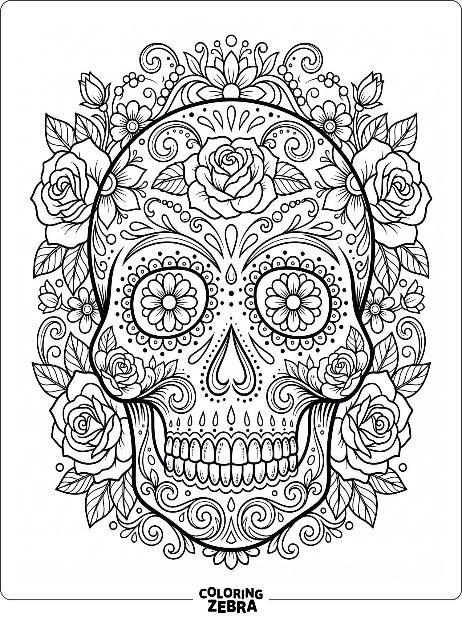 53 Coloriages Du Día De Los Muertos Gratuits à Imprimer