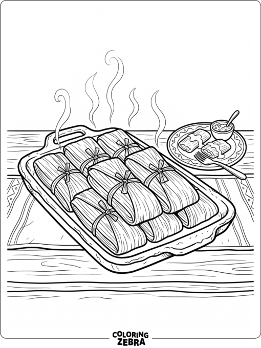 Steamed tamales on a simple serving plate