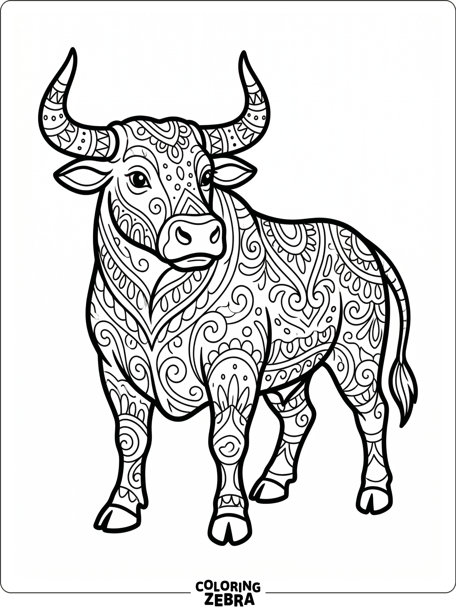38 Free Bull Coloring Pages - Printable PDF Sheets