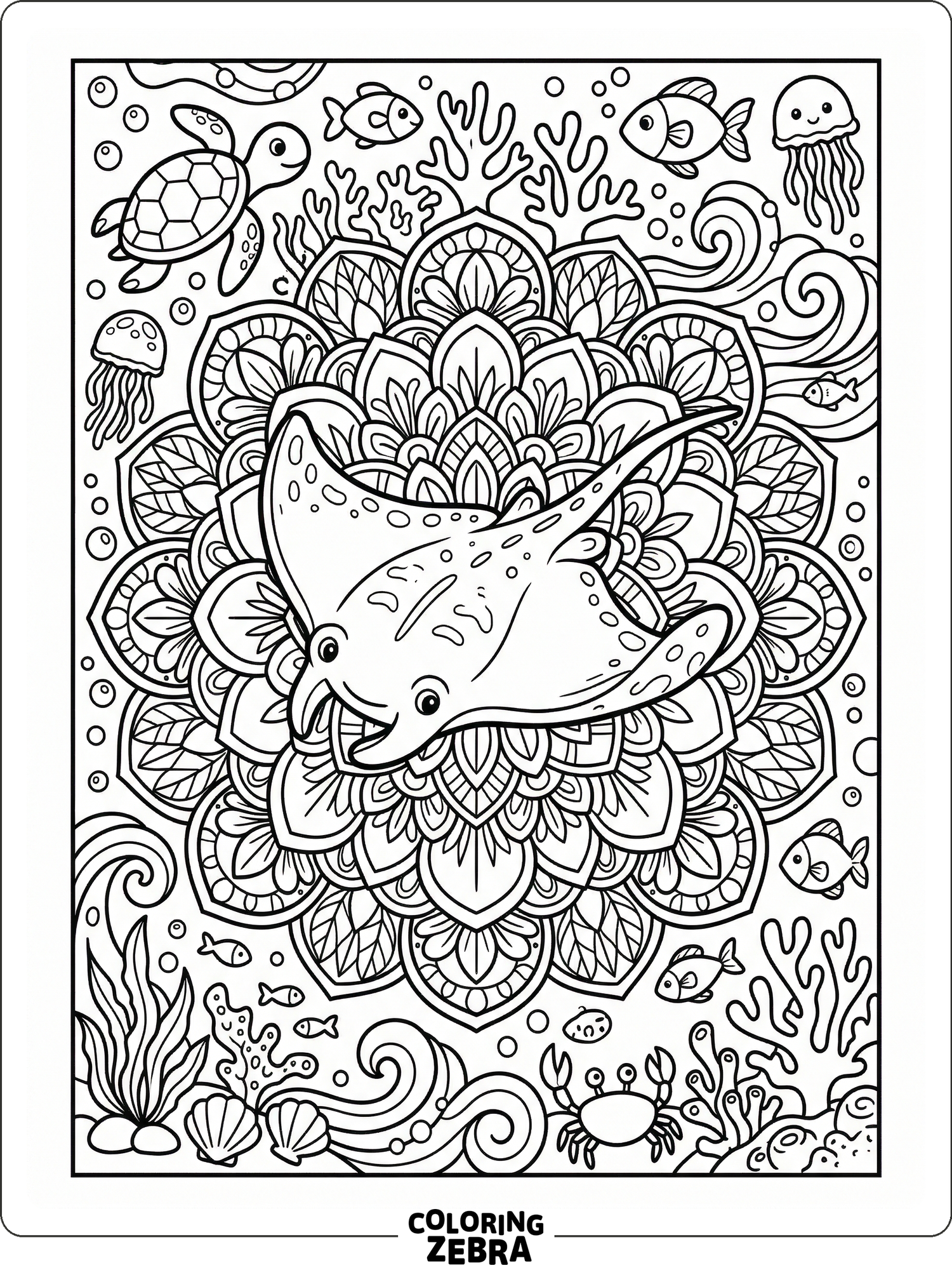 String Ray Printable 34 Free Stingray Coloring Pages - Printable PDF Sheets