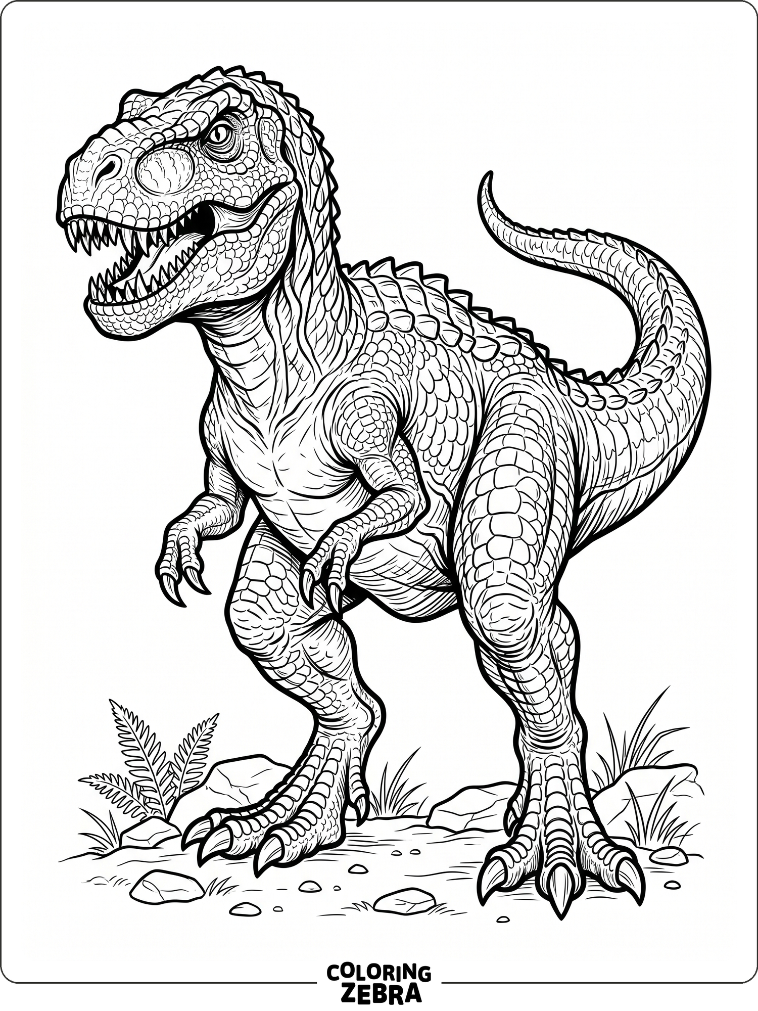 43 Free T-Rex Coloring Pages - Easy Printable PDF Sheets
